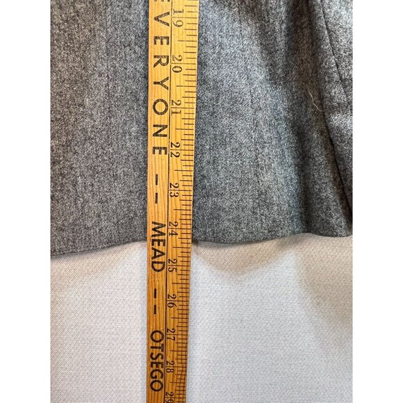 Evan-Picone Women's Preppy Office 2 Button Wool Blend Blazer Jacket Gray - Picture 9 of 12